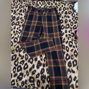 Urban Renewal Remnants Plaid Tapered Trouser Pant - 50s/60s Vintage Inspired - S